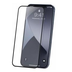 Изображение товара Защитное противоударное стекло для iPhone 12/12 Pro с черной рамкой  в магазине YourOptibay.ru