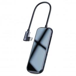 USB-C Хаб 3*USB 3.0, SD, TF, Type-C для MacBook Baseus Mirror Series Multi-functional HUB CAHUB-CZ0G
