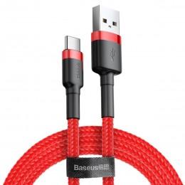 Кабель USB-C 2m Baseus Cafule Cable красный CATKLF-C09