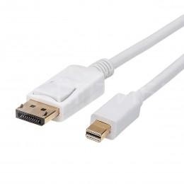 Кабель адаптер с Mini DisplayPort на DisplayPort 1.8 м белый