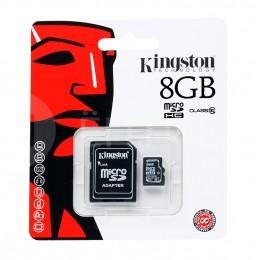 Карта памяти Kingston для камер, телефонов, планшетов 8 ГБ 10 Class MicroSDHC