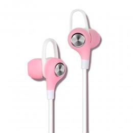 Наушники с микрофоном Jack 3.5mm AUX XO-S16 розовые
