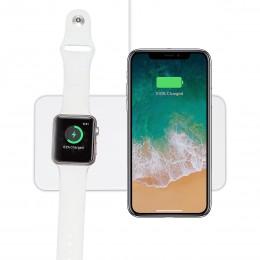 Беспроводное зарядное устройство 2 в 1 для iPhone 8 - 11 и Apple Watch