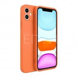 Тонкий оранжевый силиконовый чехол для iPhone 12 mini