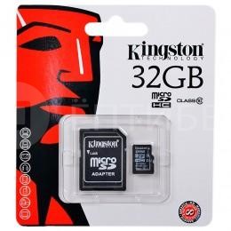 Карта памяти Kingston для камер, телефонов, планшетов 32 ГБ 10 Class MicroSDHC