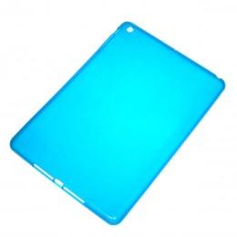 Чехол резиновый полупрозрачный ударопрочный для iPad Air / 5 синий