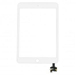 Тачскрин (стекло) белый с микросхемой для iPad mini 3 Retina