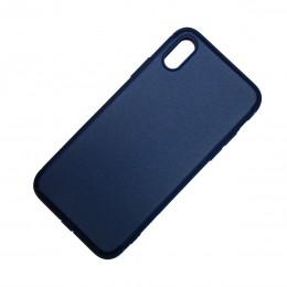 Антискользящий чехол для iPhone X пылезащитный синий