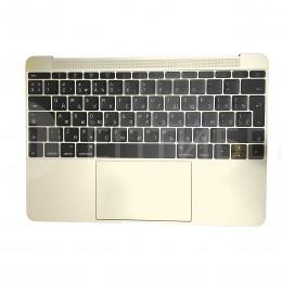 Топкейс с клавиатурой и тачпадом для MacBook A1534 12" Early 2015 Gold Big Enter
