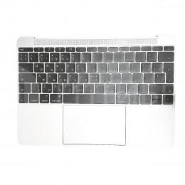 Топкейс с клавиатурой и тачпадом для MacBook A1534 12" Early 2015 Silver Big Enter