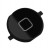 Круглая нижняя кнопка HOME для iPhone 4 черная