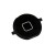 Круглая нижняя кнопка HOME с креплениями для iPhone 4S черная