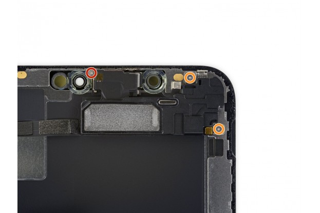 Как снять экран на айфоне xs Замена верхнего шлейфа и динамика в iPhone XS Max