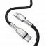 Кабель USB-C / USB-C 100W 1m Baseus Cafule Series Metal черный CATJK-C01