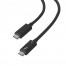 Thunderbolt 3 40Gb для Macbook, iMac кабель 0.5m Sonnet Черный
