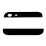 Комплект чёрных стеклянных вставок для iPhone 5
