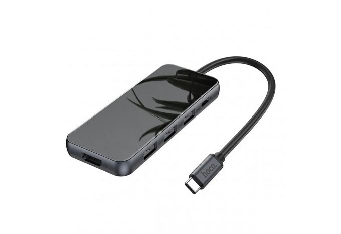 Хаб адаптер USB C 5 в 1 Hoco HB15 Easy show