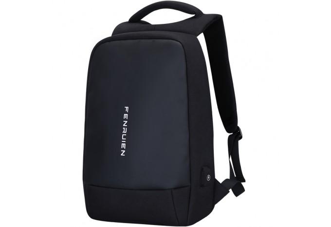 Рюкзак антивор Fenruien Geek Simple для Apple устройств, MacBook и iPad с USB портом для Power Bank