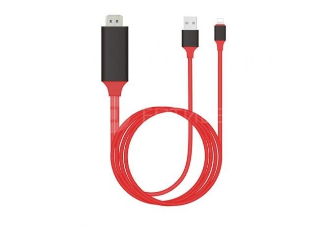 HDMI USB Lightning кабель 2м для iPhone, iPad