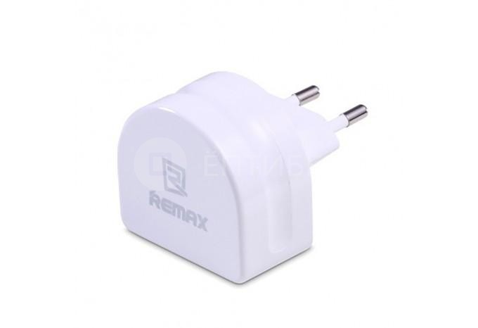 Зарядное устройство в розетку 220В на 2 USB Remax для iPhone, iPod, iPad