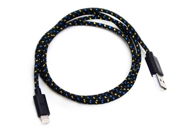 Модный черный USB Lightning провод для iPhone 5, 5s, 5c и iPad retina/mini ligtning 