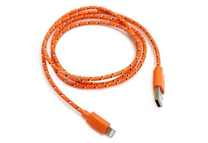 Модный оранжевый USB Lightning зарядка, провод для iPhone 5, 5s, 5c и iPad retina/mini ligtning