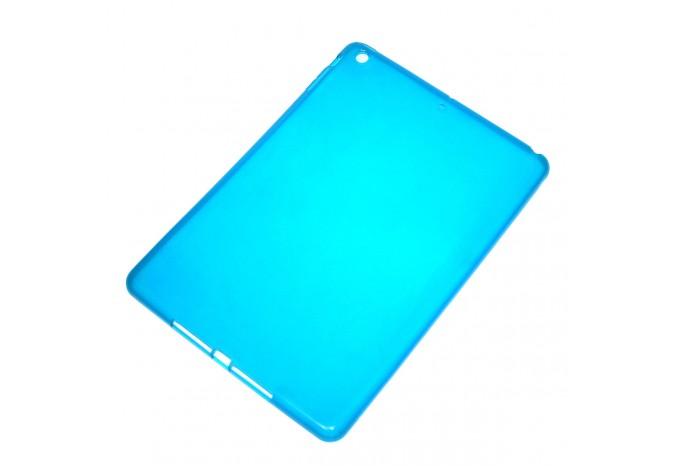 Чехол резиновый полупрозрачный ударопрочный для iPad Air / 5 синий