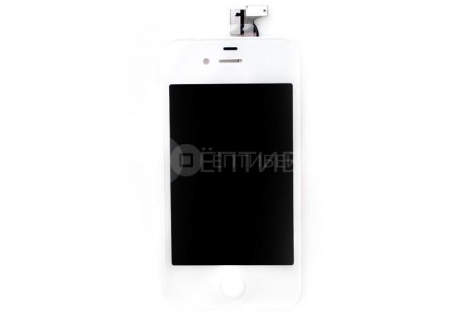 Дисплей (тач скрин и матрица) для iPhone 4 белый