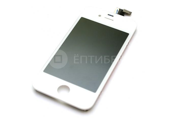 Дисплей (тач скрин и экран, матрица) для iPhone 4S белый