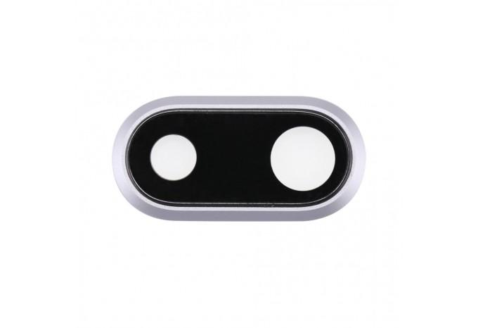 Стекло задней камеры для iPhone 8 Plus Silver