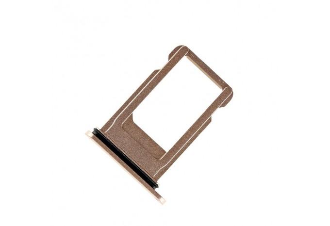 Сим-лоток (Nano Sim Card Tray) для Nano сим карты для iPhone 8 золотой