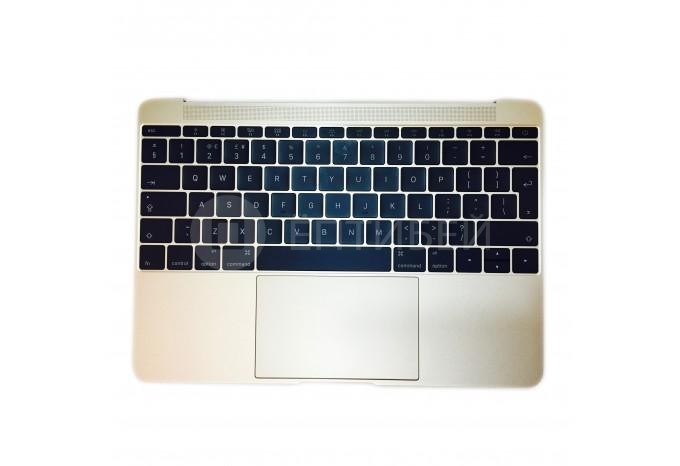 Топкейс с клавиатурой и тачпадом для MacBook A1534 12" Early 2015 UK Gold