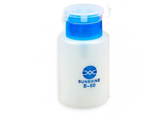 Герметичный пластиковый дозатор для спирта 200мл Sunshine B-60