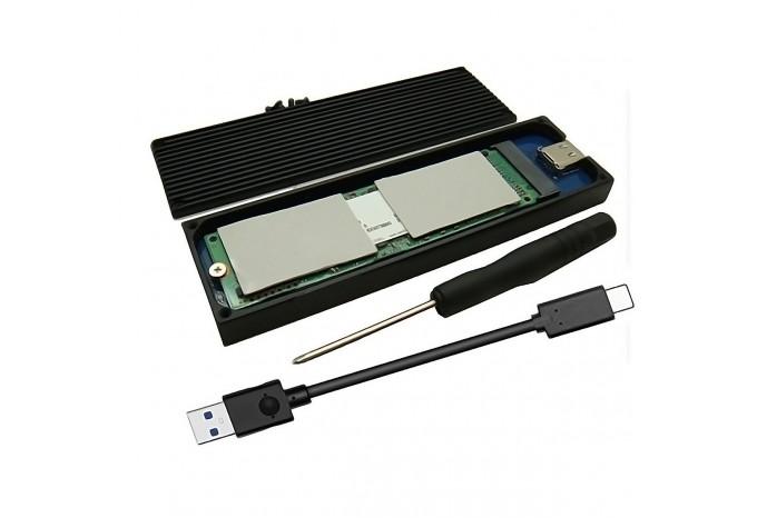USB 3.0/3.1 бокс переходник с радиатором для SSD диска M.2 PCI-e NVMe